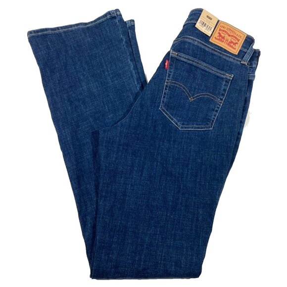 Levi's Women's 725 High-Rise Stretch Bootcut Jeans 31 x 34 NWT Dark Blue Wash - Picture 1 of 8